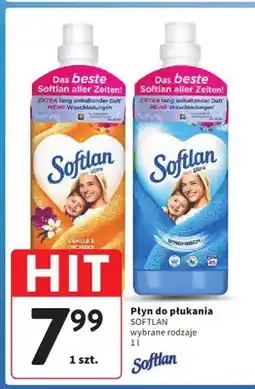 Intermarche Płyn do płukania Softlan wybrane rodzaje oferta
