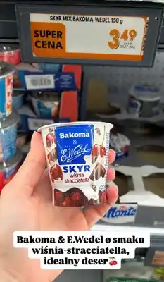 Biedronka Skyr mix wiśnia stracciatella oferta