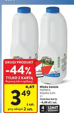 Intermarche Mleko świeże wiejskie 2,0% oferta