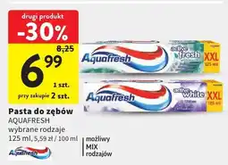 Intermarche Pasta do zębów Aquafresh wybrane rodzaje oferta