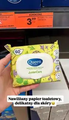 Biedronka Nawilżany papier toaletowy Junior Care oferta