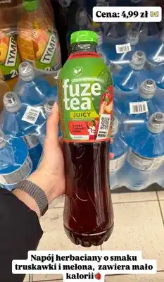 Biedronka Napój herbaciany o smaku truskawki i melona oferta