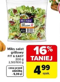 Carrefour Miks sałat Fit & Easy oferta