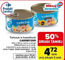 Carrefour Market Tuńczyk w kawałkach Carrefour oferta