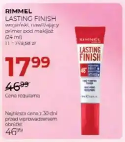 Jawa Drogerie Rimmel lasting finish wegański, nawillający primer pod makijaż oferta