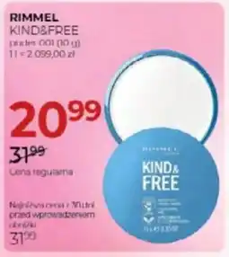 Jawa Drogerie Rimmel kind&free puder oferta