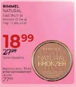 Jawa Drogerie Rimmel natural bronzer bronzer 01 oferta