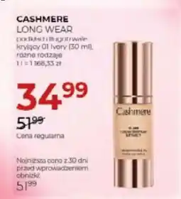 Jawa Drogerie Cashmere long wear podkład długotrwale kryjący 01 ivory oferta