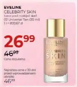 Jawa Drogerie Eveline celebrity skin baza pod makijaż 4w1 02 universal tan oferta