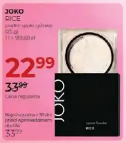Jawa Drogerie Joko rice puder sypki ryżowy oferta
