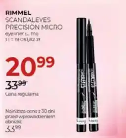 Jawa Drogerie Rimmel scandaleyes precision micro eyeliner oferta