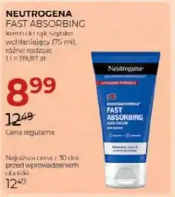 Jawa Drogerie Neutrogena fast absorbing krem do rąk szybko wchłaniający oferta