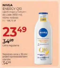 Jawa Drogerie Nivea energy q10 ujędrniający krem do ciała oferta