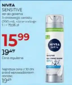Jawa Drogerie Nivea sensitive żel do golenia 3-dniowego zarostu oferta