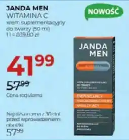 Jawa Drogerie Janda men witamina c krem suplementacyjny do twarzy oferta