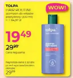 Jawa Drogerie Tołpa hair routine szampon do włosów peptydowy oferta