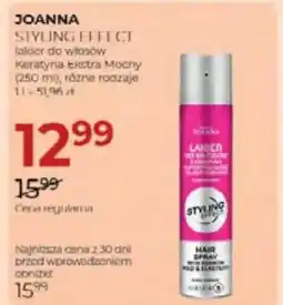 Jawa Drogerie Joanna styling effect lakier do włosów keratyna ekstra mocny oferta