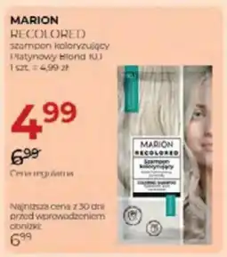 Jawa Drogerie Marion recolored szampon koloryzujący platynowy blond 10.1 oferta