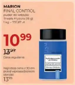 Jawa Drogerie Marion final control puder do włosów trwała fryzura oferta