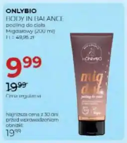 Jawa Drogerie Onlybio body in balance peeling do ciało oferta