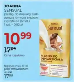 Jawa Drogerie Joanna sensual plastry do depilacji ciała żelowa formuła oferta