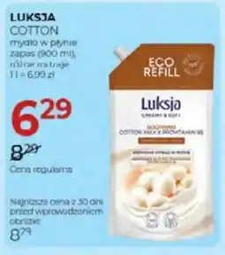 Jawa Drogerie Luksja cotton mydło w płynie zapas oferta