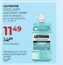 Jawa Drogerie Listerine cool mint łagodny smak płyn do płukania jamy ustnej oferta