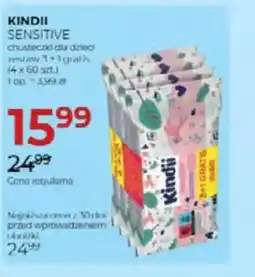 Jawa Drogerie Kindii sensitive chusteczki dla dzieci zestaw oferta