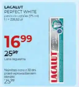 Jawa Drogerie Lacalut perfect white pasta do zębów oferta