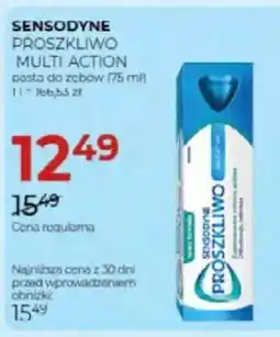 Jawa Drogerie Sensodyne proszkliwo multi action posta do zobów oferta
