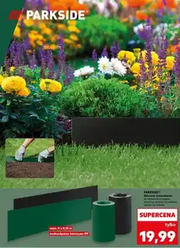 Kaufland Obrzeże trawnikowe parkside wym. 9x0,15m wodoodporne tworzywo pp oferta