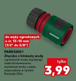Kaufland Złączka z blokadą wody do węży ogrodowych ø 13-15mm (1/2 do 5/8) oferta