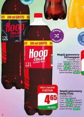 Dino Napój gazowany hoop cola zero sugar oferta
