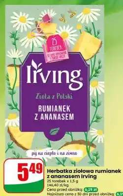 Dino Herbatka ziołowa rumianek z ananasem Irving oferta