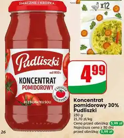Dino Koncentrat pomidorowy 30% Pudliszki oferta