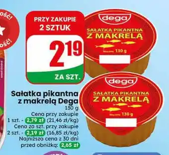 Dino Sałatka pikantna z makrelą Dega oferta