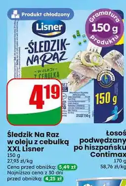Dino Łosoś podwędzany po hiszpańsku Contimax oferta