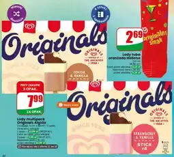Dino Lody multipack Originals Algida 2 rodzaje oferta