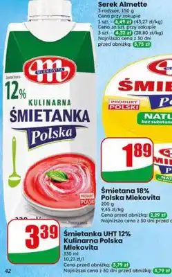 Dino Śmietanka UHT 12% kulinarna Polska Mlekovita oferta