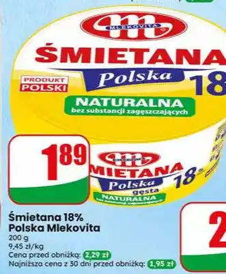 Dino Śmietana 18% Polska Mlekovita oferta