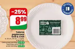 Dino Talerze papierowe Grill & Chill śr. 25cm 50szt oferta