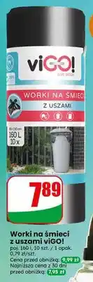 Dino Worki na śmieci z uszami viGO! poj. 160l 10szt. 1 opak oferta