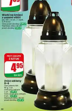 Dino Znicz szklany D-6 czas palenia 30h 90g 1szt oferta