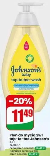 Dino Płyn do mycia 2w1 top-to-toe Johnson's oferta