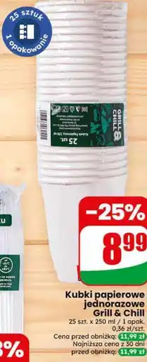 Dino Kubki papierowe jednorazowe Grill & Chill oferta