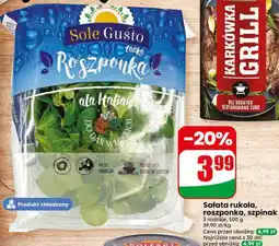 Dino Sałata rukola, roszponka, szpinak Sole Gusto oferta