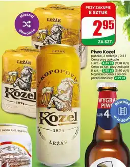 Dino Piwo Kozel puszka, 2 rodzaje oferta