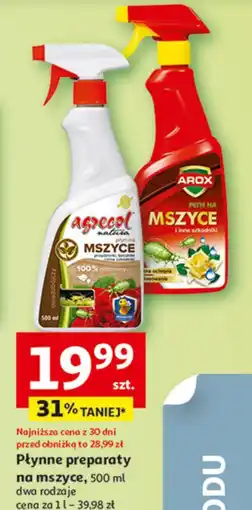 Auchan Płynne preparaty na mszyce Agrecol/Arox oferta
