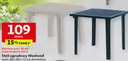 Auchan Stół ogrodowy Weekend oferta