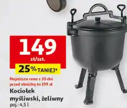Auchan Kociołek myśliwski, żeliwny oferta